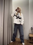 LS BOXY LONG TEE (trắng)