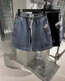 BIG KID JEAN SHORTS (xanh đậm)