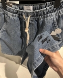 BIG KID JEAN SHORTS (xanh đậm)