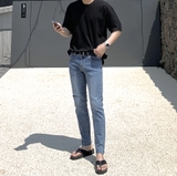 BABYBLUE SKINNY JEANS (rách gối)