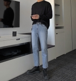 BABYBLUE SKINNY JEANS (rách gối)
