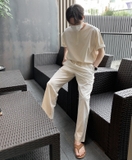 LINEN SET /TOP (white)