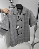 Vintage Double Breasted Tailored ( grey )