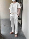 LINEN SET /TOP (white)