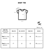 SPIDER BABY/BOXY TEE (đen)