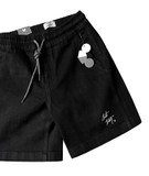 BIG KID JEAN SHORTS (đen)