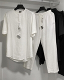LINEN SET /TOP (white)