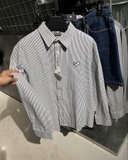 STRIPED MINI LOGO SHIRTS