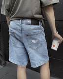 LOGO JEAN SHORTS (deepblue)