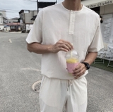 LINEN SET /TOP (white)
