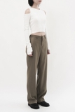 ANN PANTS ống suông (kem)