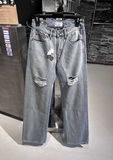 DENIM OS JEAN (rách gối ống suông)