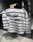 BSS STRIPE LONG TEE