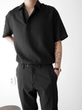 KKL V COLLAR SHIRT (tay ngắn 2 màu)