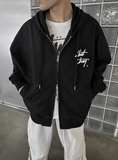 SS ZIP UP HOOD (black)