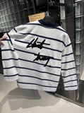 BSS STRIPE LONG TEE