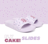 Dép MLB  Cake Tím- Thêu Ny