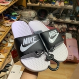Nike- Đế Trắng Quai Đen Chữ Trắng