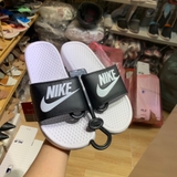 Nike- Đế Trắng Quai Đen Chữ Trắng