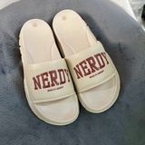 Chữ Nerdy Đỏ Phối Be