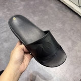 Dép Da Monogram Dean - Full Black