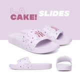 Dép MLB  Cake Tím- Thêu Ny