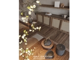 Nội thất phòng khách phong cách Wabi-sabi (NKW.1)