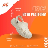 Dép Crocs kem