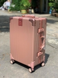 Vali kéo khung nhôm Rimowa Hồng Gold