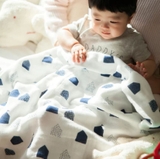Chăn quấn nhiều họa tiết hiệu Orunet - Imabari Towel - Chất liệu 100% cotton - 100x100cm - OGHW