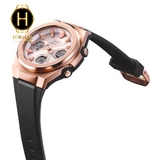 Đồng Hồ Nữ Casio Baby G  MSG-S600G-1ADR Dây Nhựa Đen Vỏ Rose