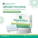 Viên đặt âm đạo men vi sinh Obgyne Flora