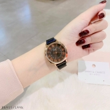 Đồng hồ Jadi mặt đen dây mành đen