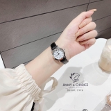 Đồng hồ Rate dây da đen mặt trắng
