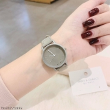 Đồng hồ JX dây da sần màu ghi