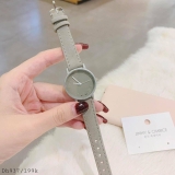 Đồng hồ JX dây da sần màu ghi