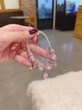 Vòng tay pandora charm hoa hồng