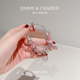 Vòng tay pandora charm hoa hồng