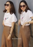 Quần Linen ống suông HOLLY - MaxMessi
