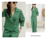 Áo linen giả vest tay lửng FIN