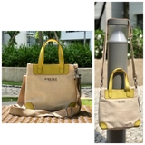 A204-  SHEMZ Cross body bag canvas phối da