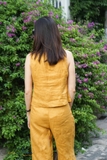 MaxMessi - MINET Quần linen tưng cao cấp ống suông
