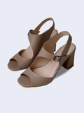 Salsa - SD09 Sandal khoét eo cao 8p da thật