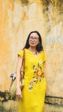 Đầm linen cổ tim thêu tay CALISTA MaxMessi Premium Collection
