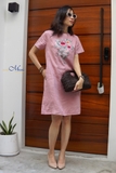 Đầm linen thêu tay SARA  - MaxMessi