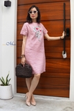 Đầm linen thêu tay SARA  - MaxMessi