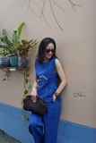 T25 Quần linen ống suông chạy gân HEPBURN - MaxMessi