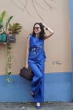 T25 Quần linen ống suông chạy gân HEPBURN - MaxMessi