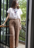 Quần Linen ống suông HOLLY - MaxMessi