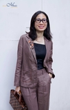 T87 Quần linen premium 2 nắp túi sau